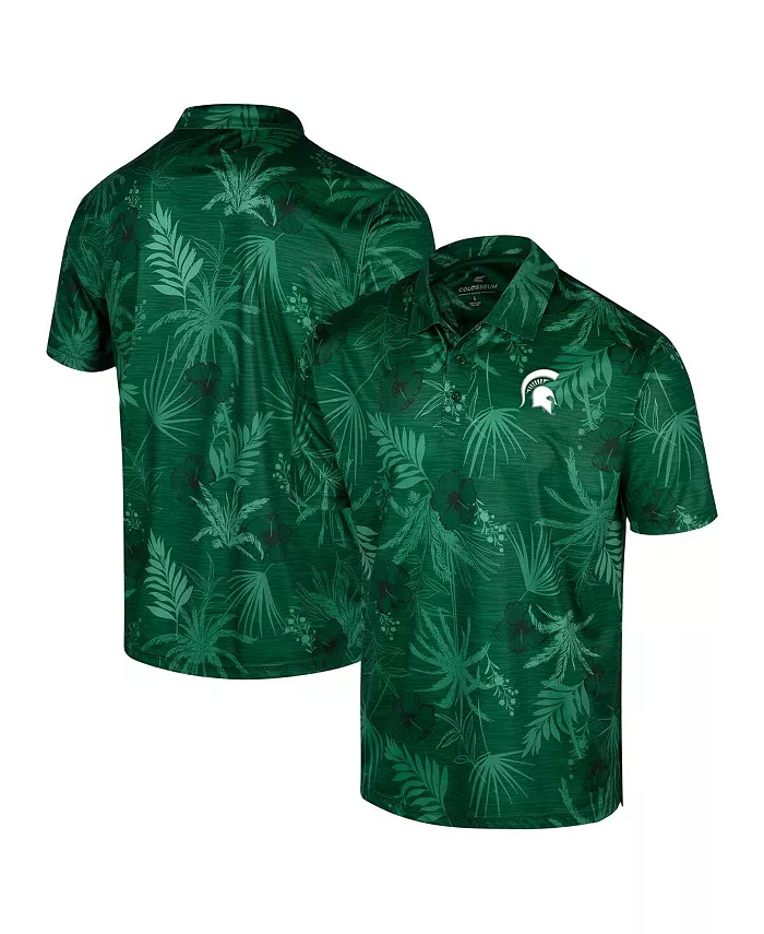

Мужская зеленая поло Big Tall Palms Michigan State Spartans Colosseum, зеленый