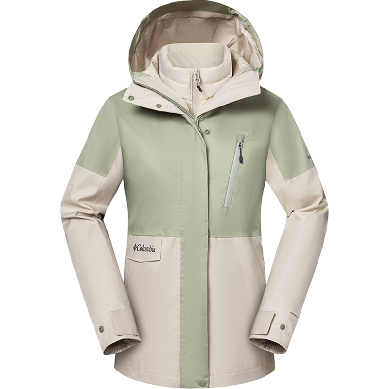 

Columbia Женская ветровка городская уличная коллекция водоотталкивающая ветронепроницаемая дышащая утепленная абрикос, Apricot