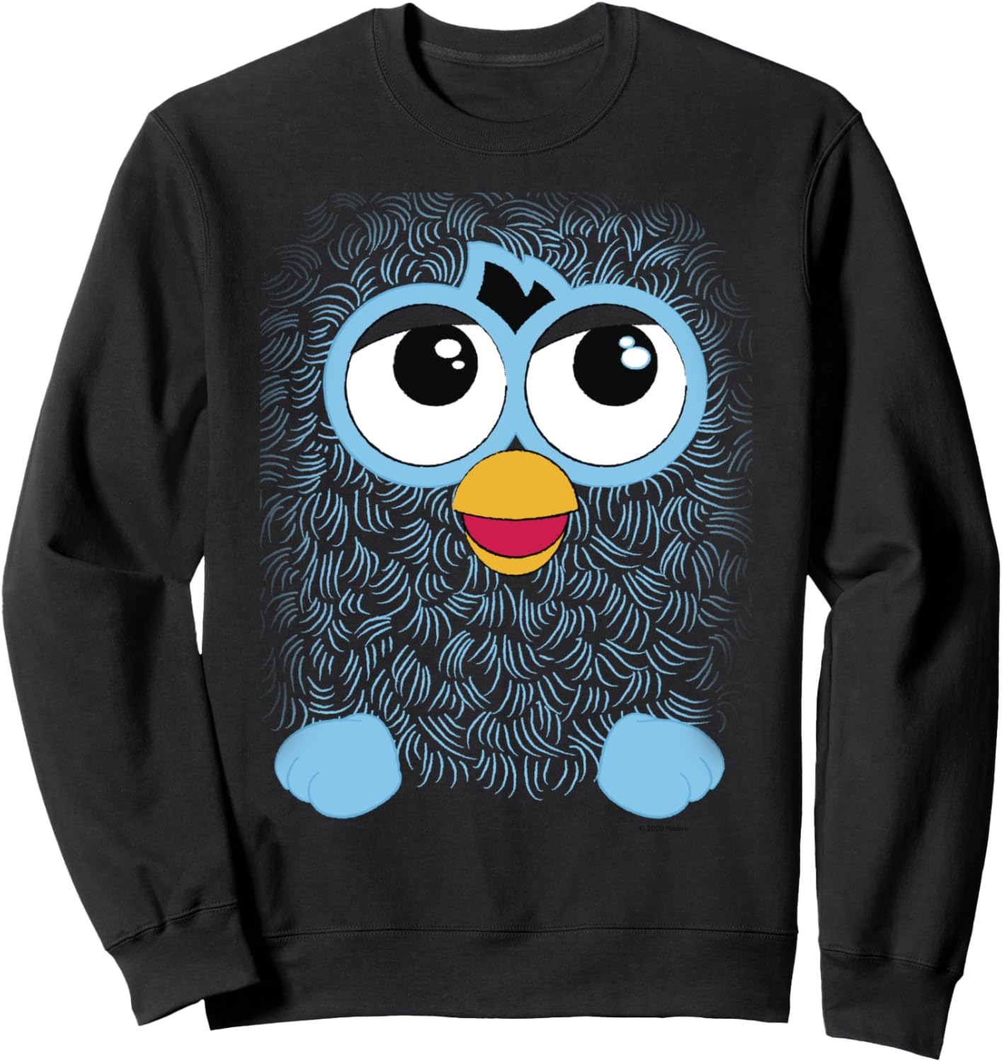 

Толстовка с изображением Ферби синего цвета с большой мордочкой Furby, Синий, Толстовка с изображением Ферби синего цвета с большой мордочкой Furby