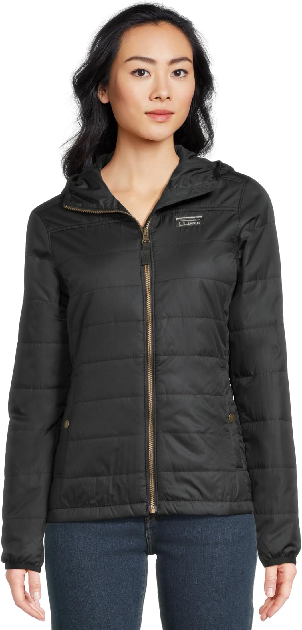 

Пуховик L.L.Bean Mountain Classic Hooded Puffer, черный