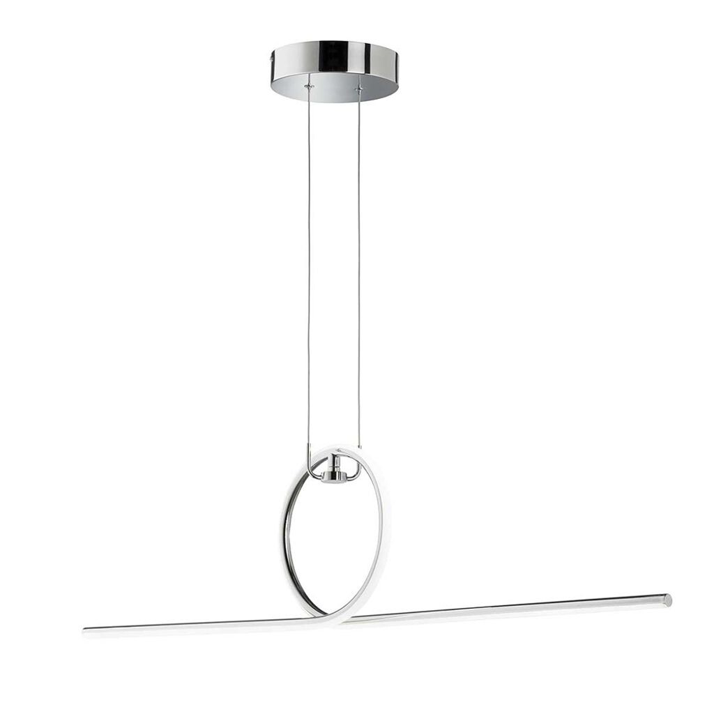 

Подвесной светодиодный светильник, хром, L 112,5 см etc-shop, серебро