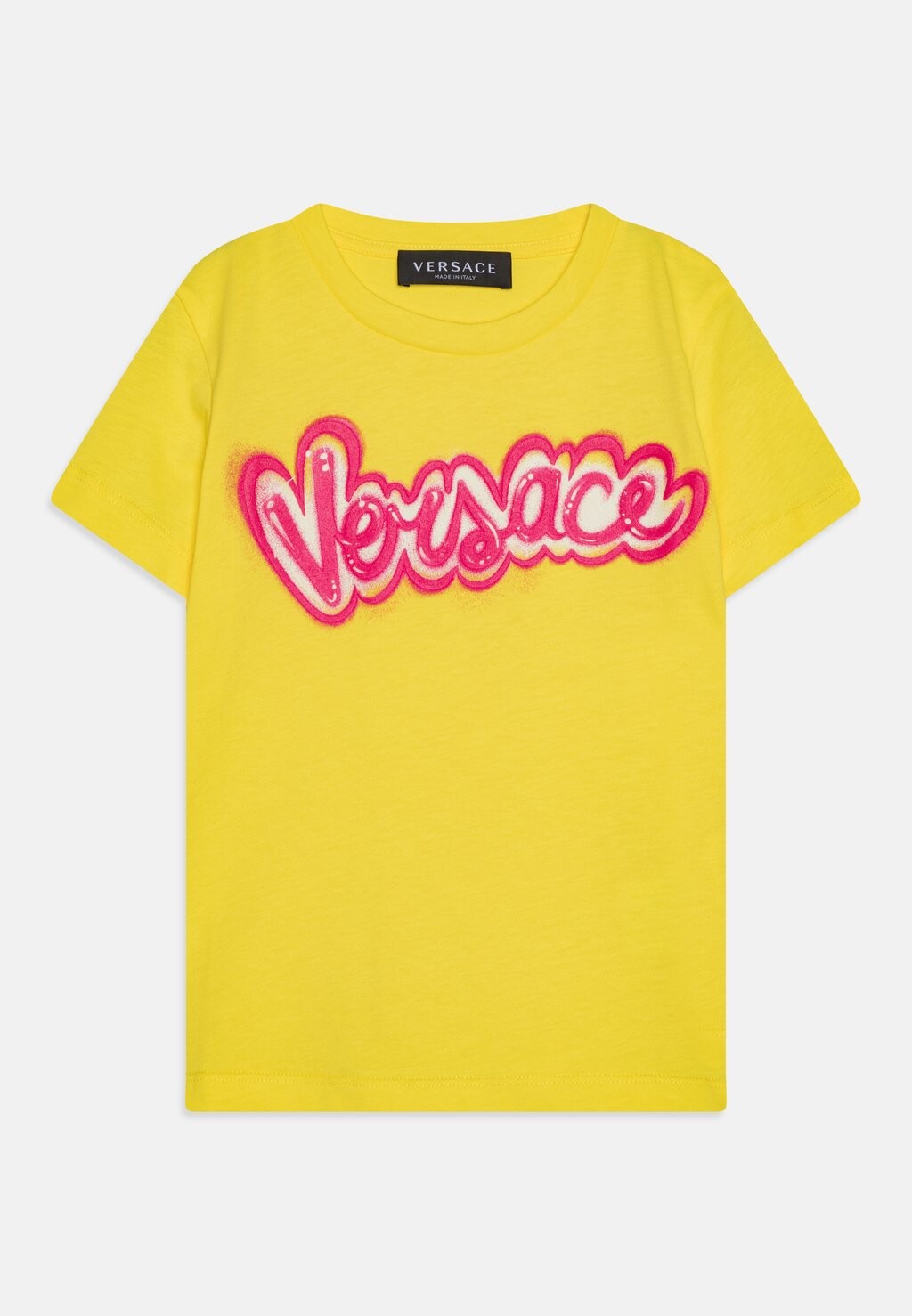 

Футболка с принтом Unisex Logo Versace, цвет giallo/fuxia