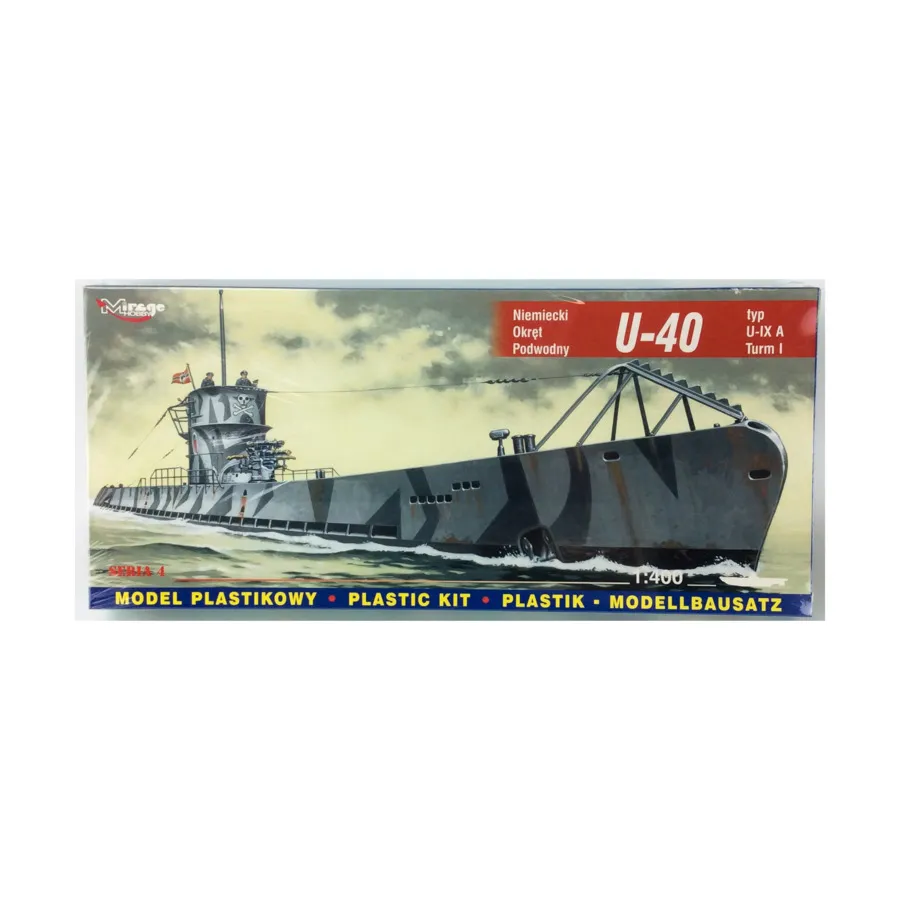 

U-40 Тип U-IX A Turm I (1/1400), Model Kits (Assorted Scales) (Mirage Hobby)