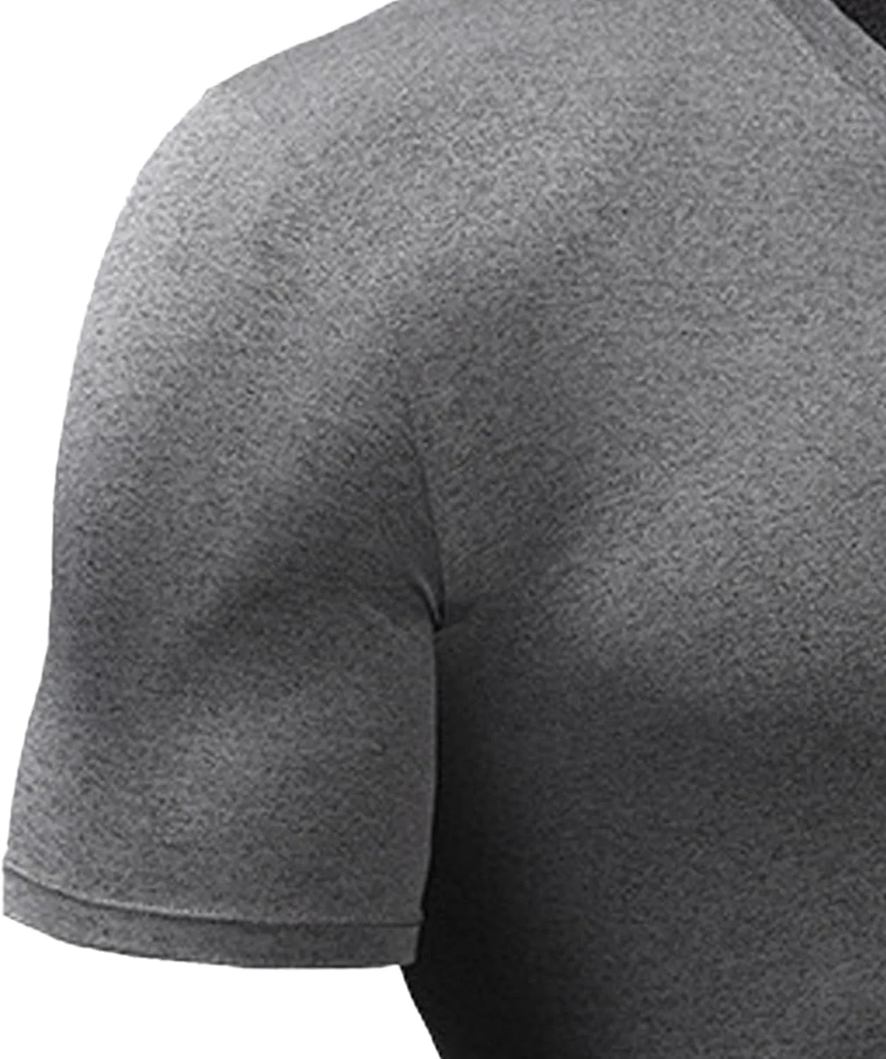Мужская футболка V-Neck Sweatproof для тренировок Slim Compression — фото 3