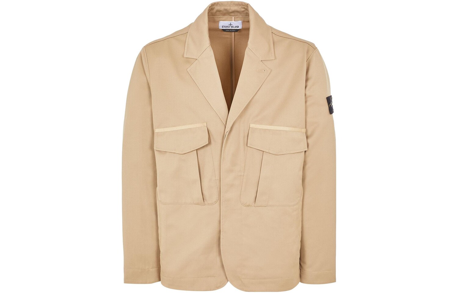 

Деловой костюм мужской хаки Stone Island, хаки