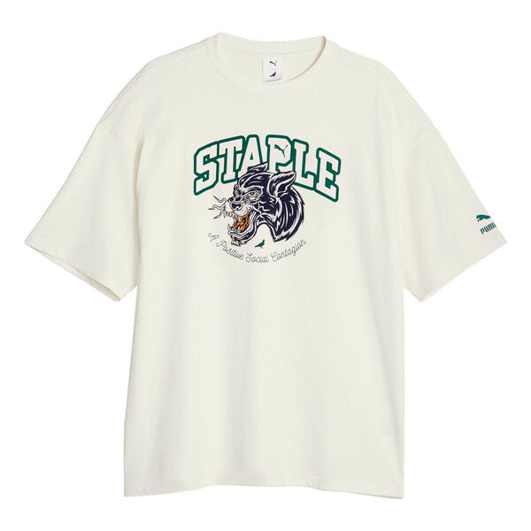 

Футболка x staple graphic tee 'white' Puma, белый