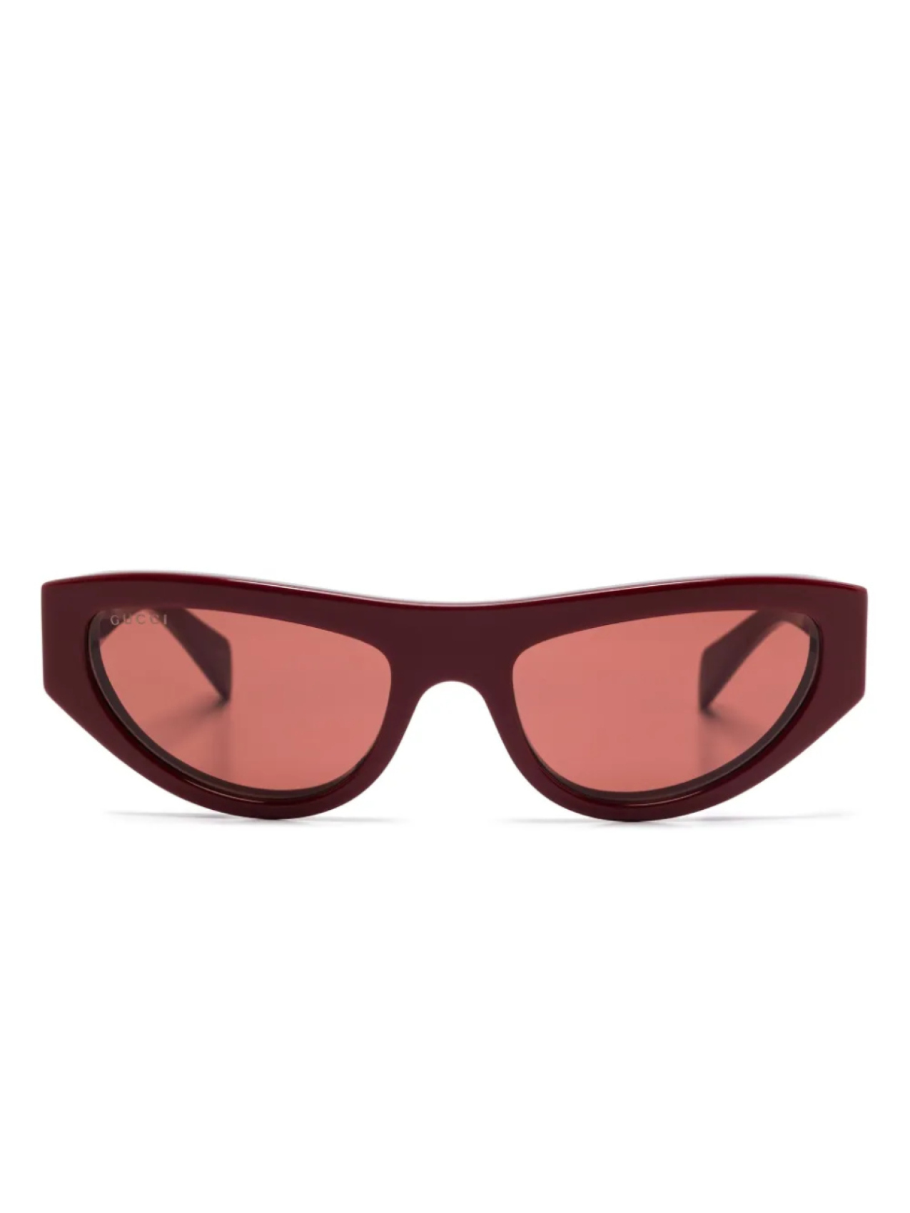 

Солнцезащитные очки Gucci Eyewear в оправе «кошачий глаз», красный