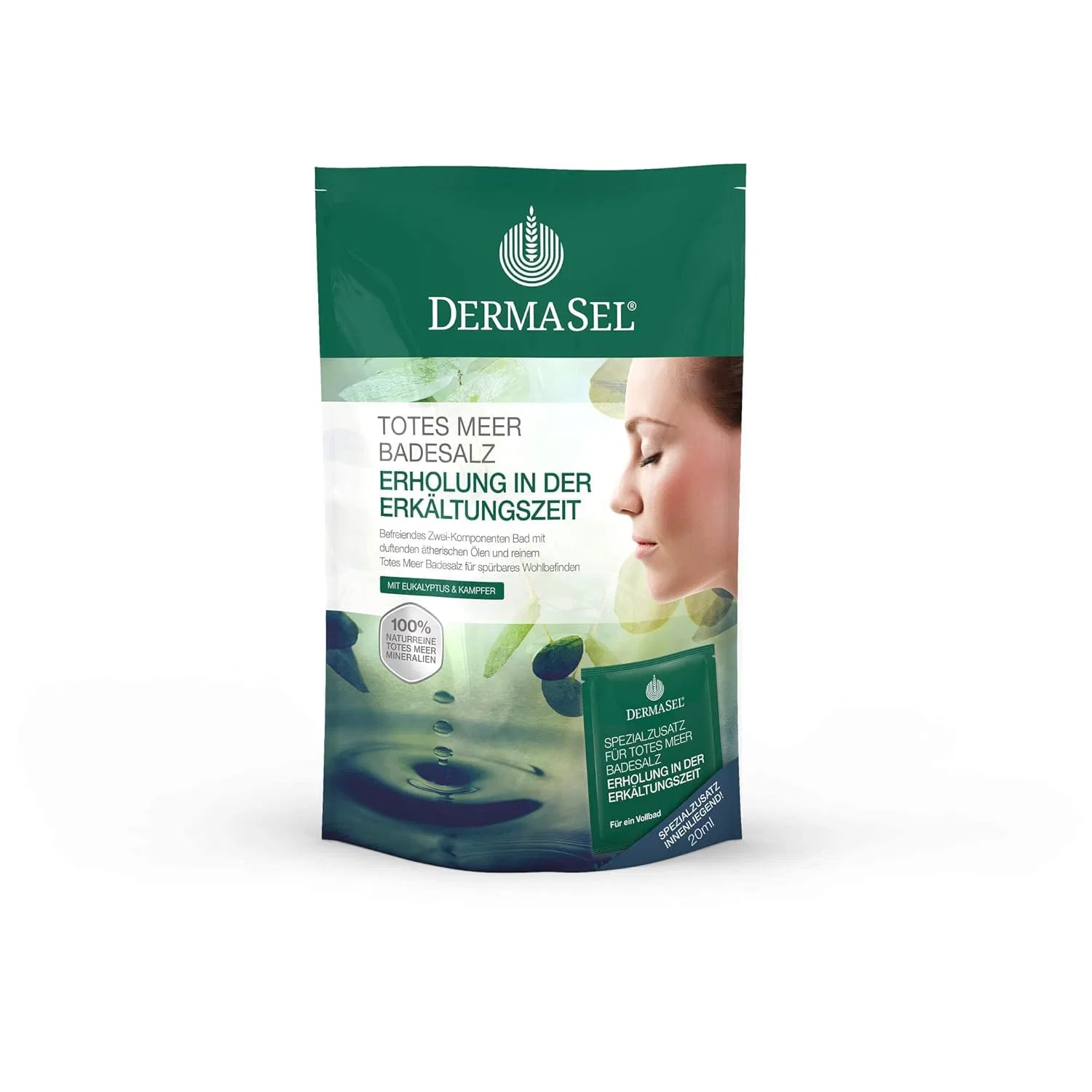 Соль для ванн DermaSel с эвкалиптом и ментолом Dermasel