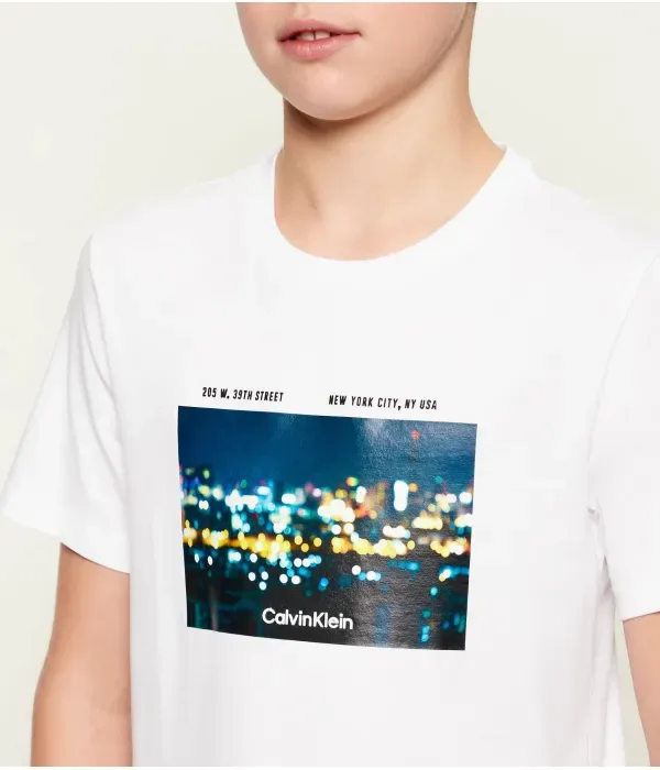 Футболка regular fit Calvin Klein Jeans, белый — фото 4