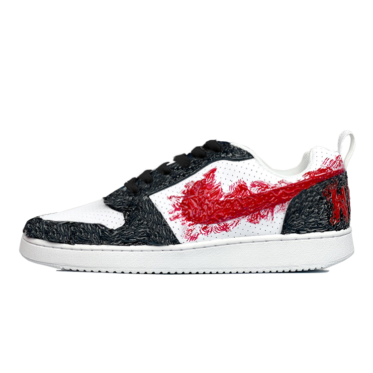 

Nike Кроссовки для скейтборда Court Borough Low Cushioning Low Top, мужские, черно-красные