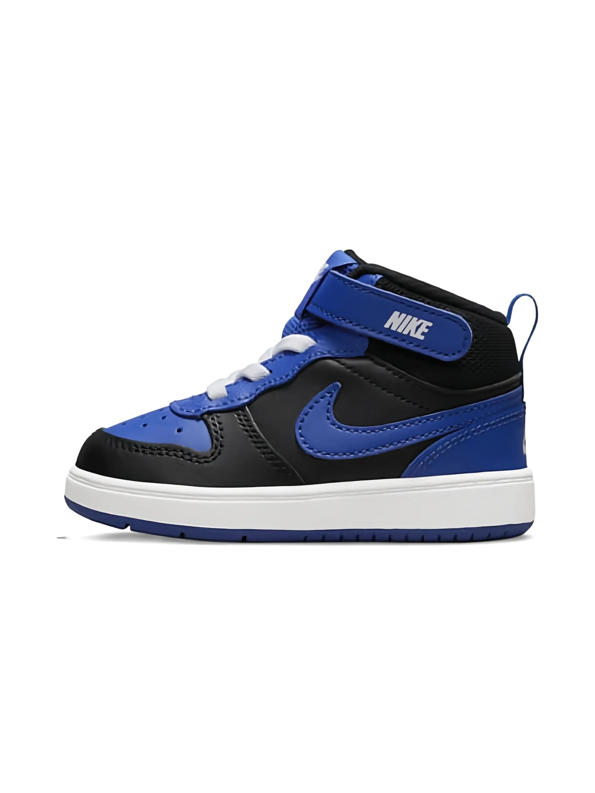 Кроссовки Court Borough Mid 2 Black/Game Royal Nike Kids, черный — фото 4