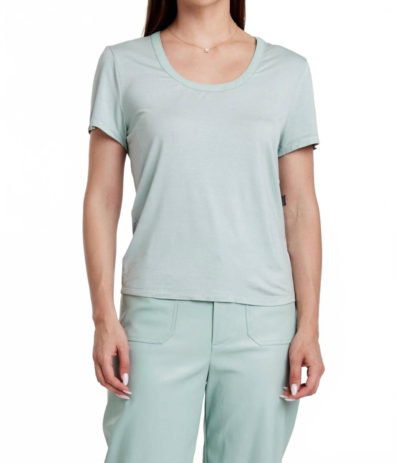 

Аквамариновая футболка с круглым вырезом Another Love, Aquamarine