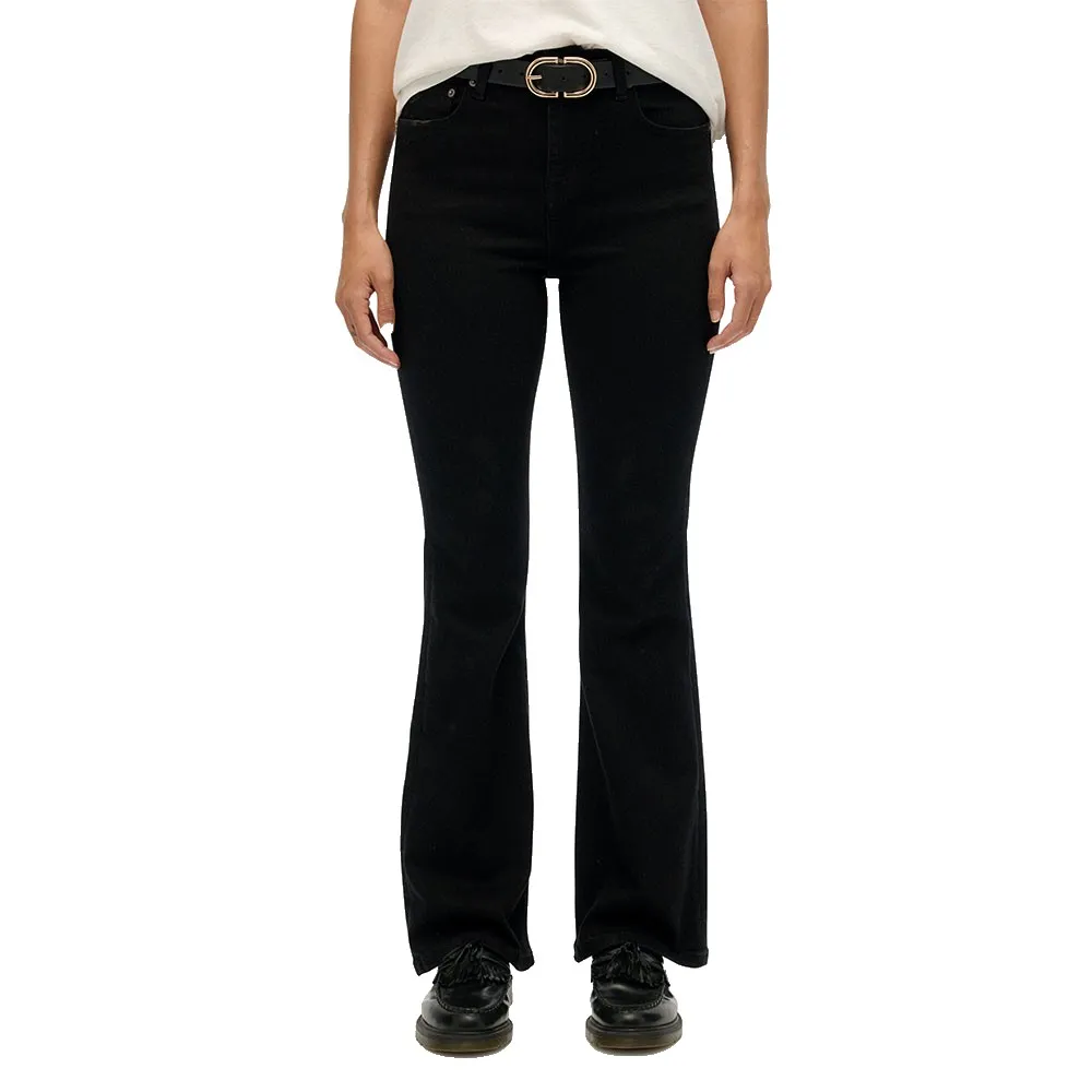 

Джинсы Superdry Mid Rise Flare jeans, черный