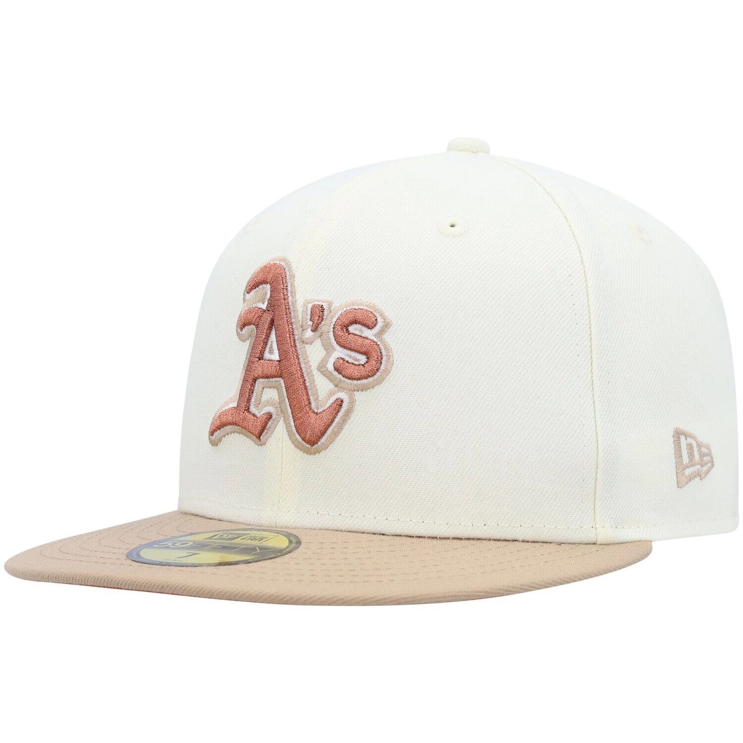 

Мужская кепка New Era кремового цвета Oakland Athletics Chrome Camel Rust Undervisor 59FIFTY
