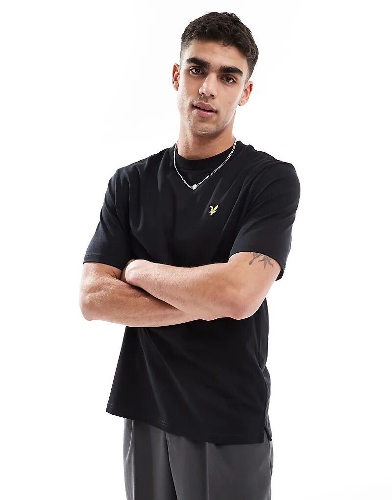 

Футболка Lyle & Scott свободного кроя в цвете «угольно-черный»