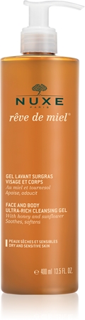 

Очищающий гель для сухой и чувствительной кожи Nuxe Rêve de Miel, 400 ml