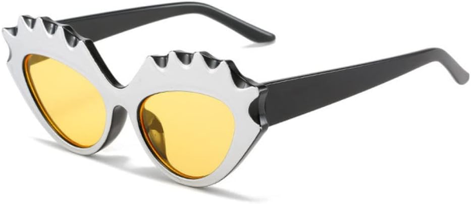 

Солнцезащитные очки «кошачий глаз» неправильной формы для женщин, винтажные очки с леопардовым принтом, ретро-очки для женщин, солнцезащитные очки UV400 LANGSER, C5 Silver Yellow