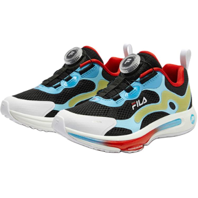 FILA KIDS Скользостойкие амортизирующие низкие детские кроссовки black white для детей 3-7 лет — фото 4