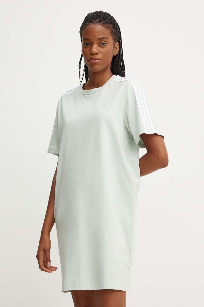 

Хлопковое платье adidas Essentials, зеленый