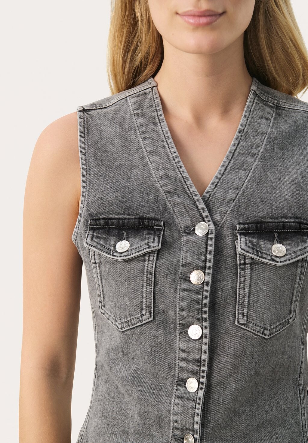 

Жилет JANIELLEPW Part Two, цвет Grey Denim