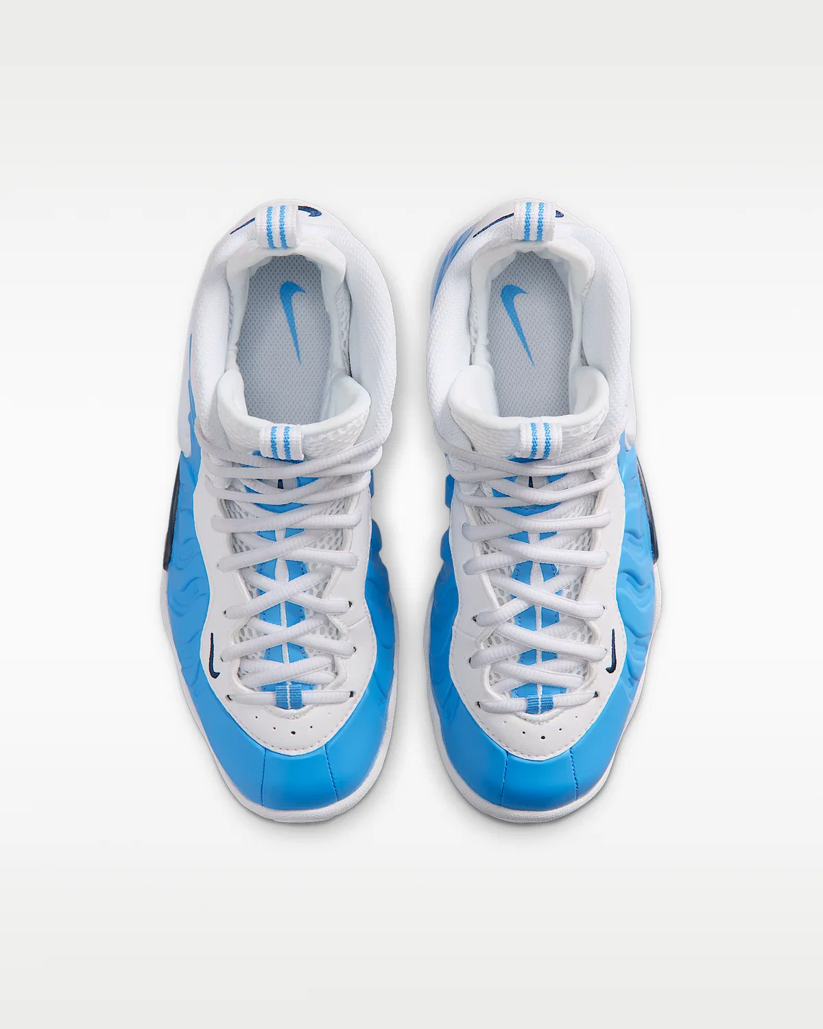 Кроссовки Nike Little Posite Pro для детей, University Blue/White/Midnight Navy/White — фото 4