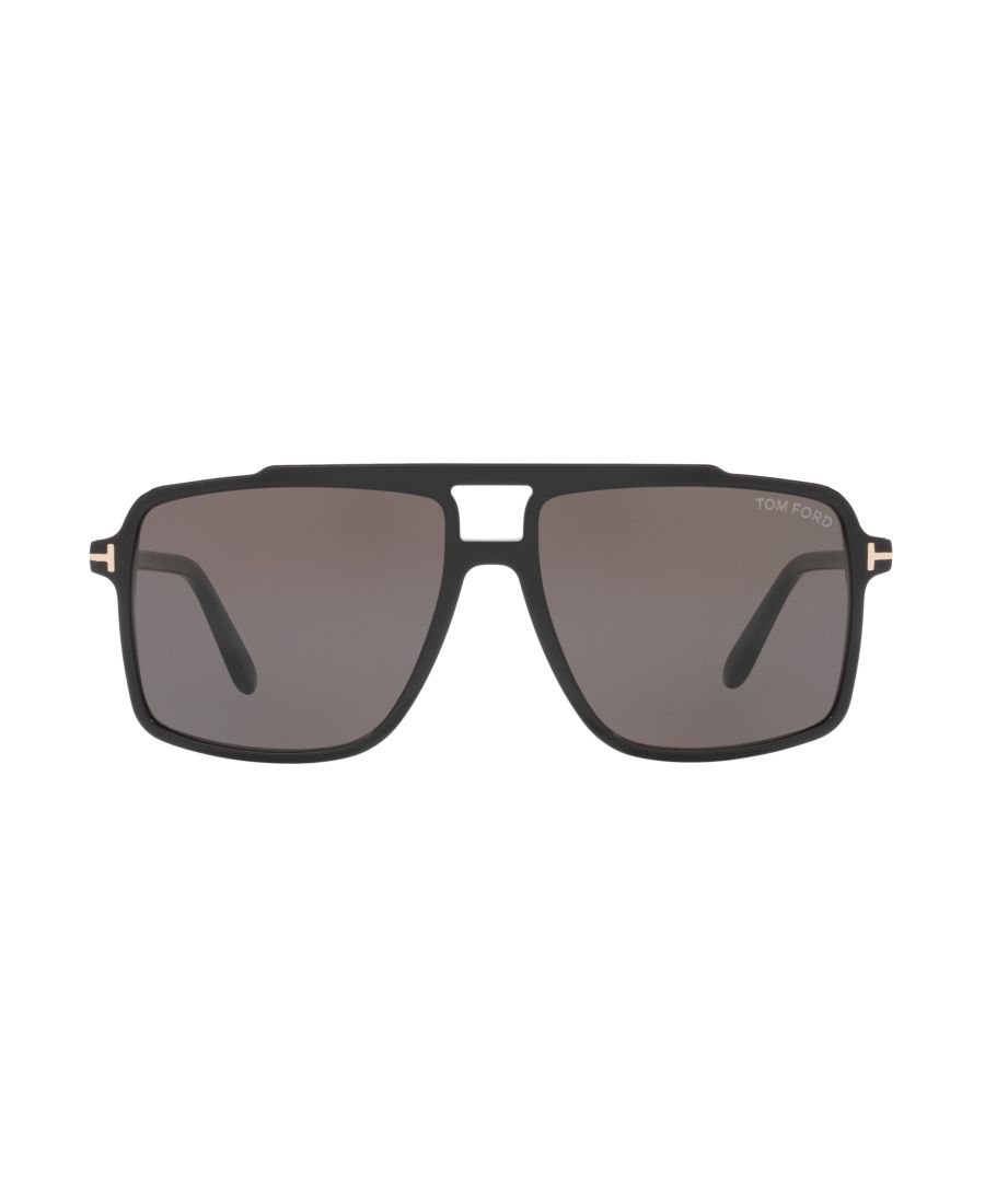 Мужские солнцезащитные очки Kemp, TR001927 Tom Ford, Black Shiny — фото 2