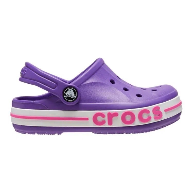 Сабо детские Crocs Kids' Clogs Neon Purple/Crystal Purple — фото 3