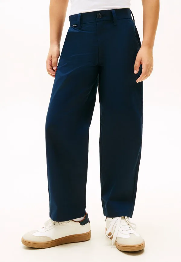Легкие свободные брюки-чинос из саржи. Tommy Hilfiger, Dark Night Navy