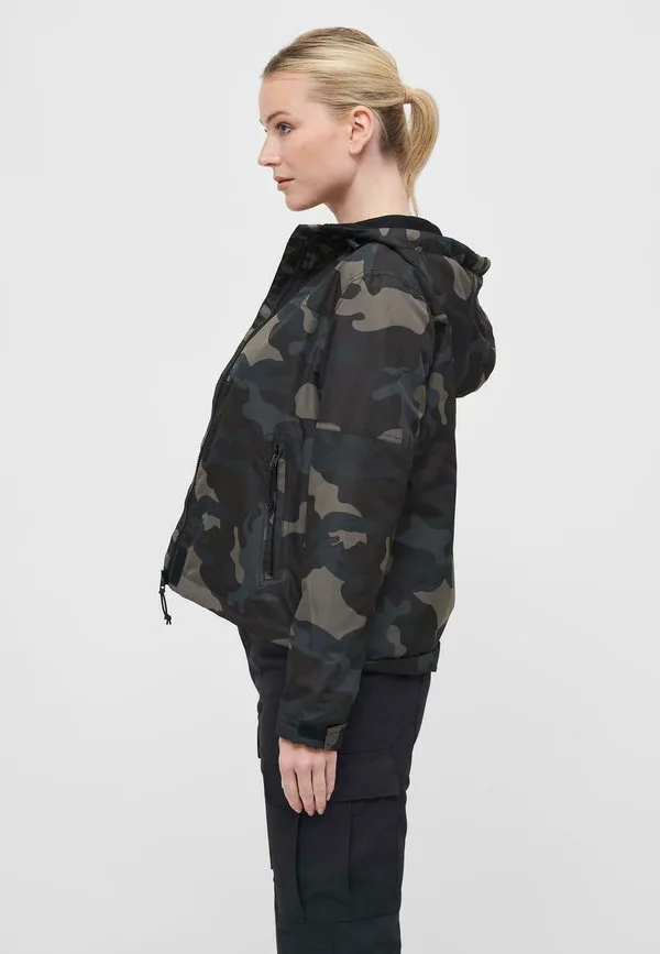 Легкая куртка с застежкой-молнией спереди Brandit, Dark Camouflage — фото 4