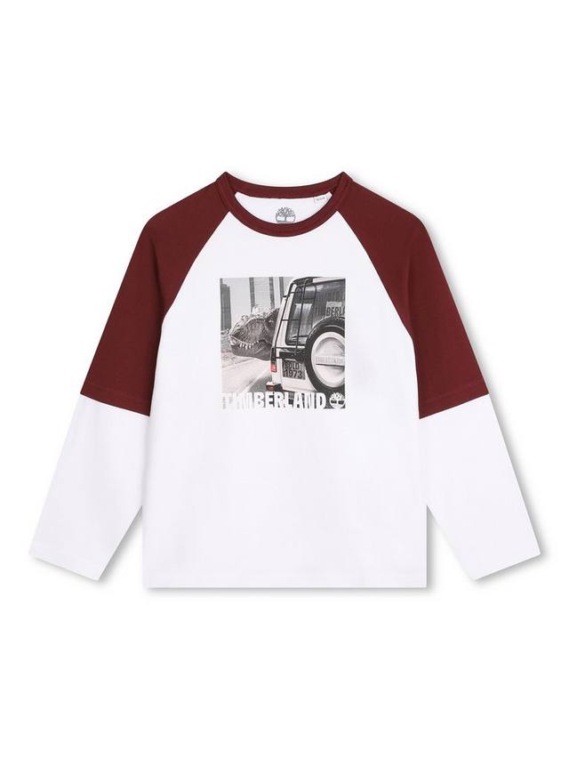 

Детская футболка с логотипом в двух цветах Timberland, White/Multi