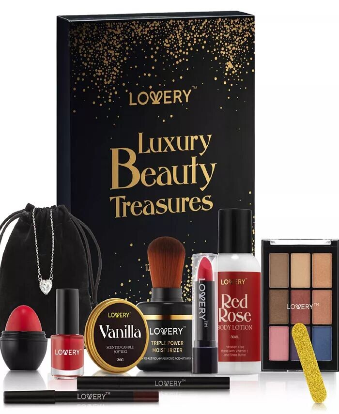 

13-шт. Подарочный набор Luxury Beauty Treasures по уходу за телом и макияжу Lovery