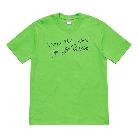 

Футболка ss19 buju banton wake the world tee Supreme, зеленый