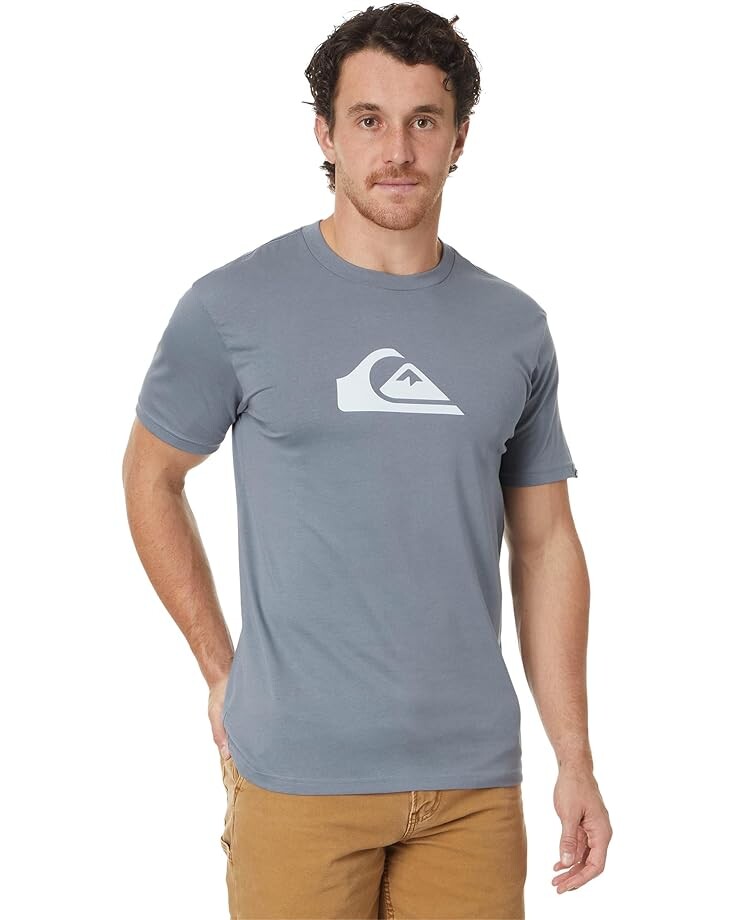 

Футболка Quiksilver Comp Logo Short Sleeve Screen Tee, цвет Flint Stone