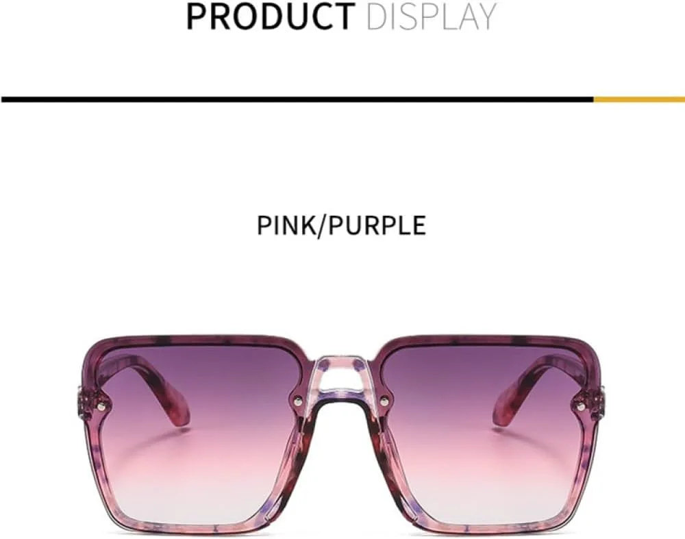 

Большие солнцезащитные очки в винтажном стиле для женщин, фиолетовые, зеленые, розовые, с защитой от УФ-излучения UV400, роскошные, мужские и женские TYUVIVO, Purple