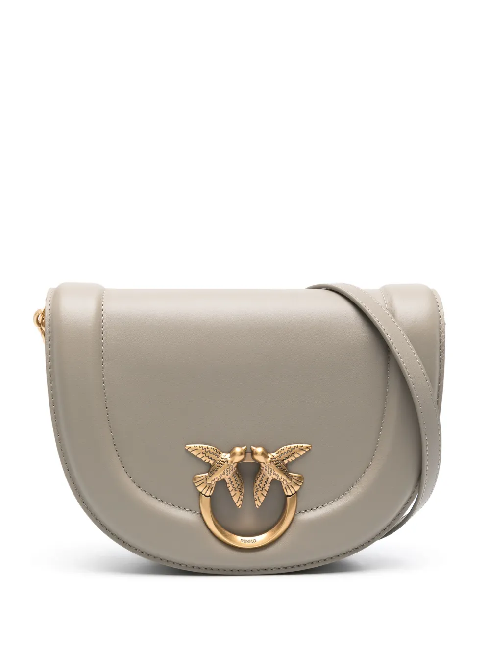 

Сумка через плечо Love Round Click Classic PINKO, серый