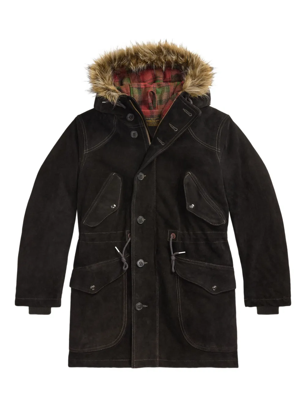 

Парка с капюшоном и искусственным мехом Ralph Lauren RRL, черный