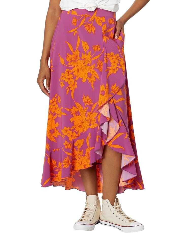 

Юбка Toad&Co Sunkissed Wrap Skirt, цвет Flame Leaf Texture Print