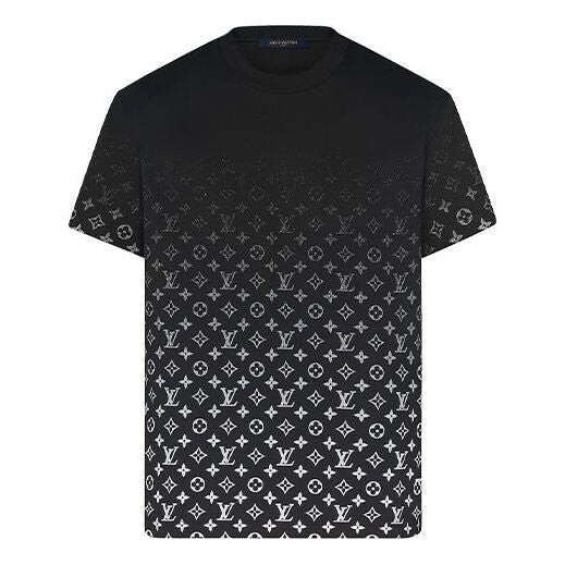 

Футболка monogram round neck gradient short sleeve black Louis Vuitton, черный