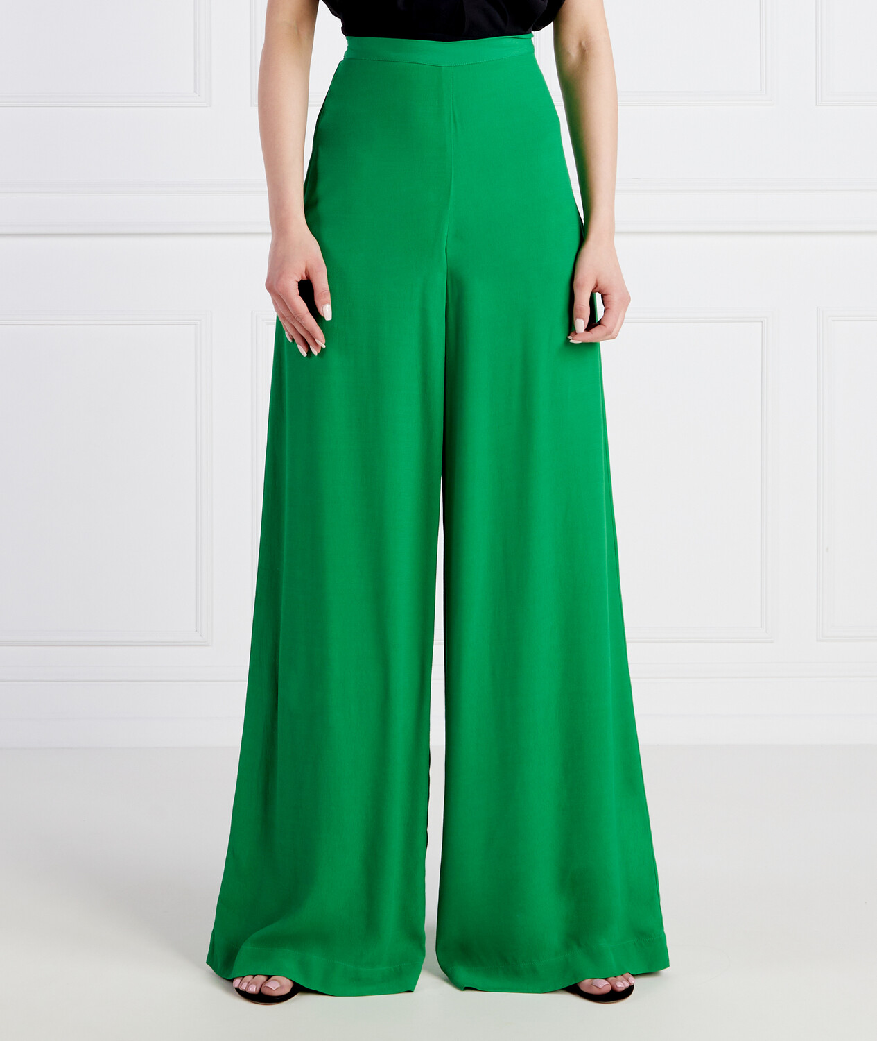 

Брюки Pinko PUNTUALE Palazzo, зеленый