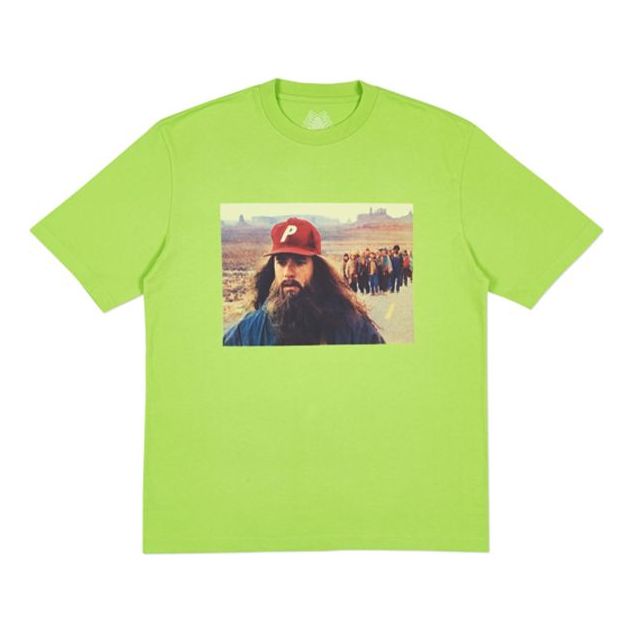 

Футболка PALACE Character Printing Loose Round Neck Unisex Green, зеленый