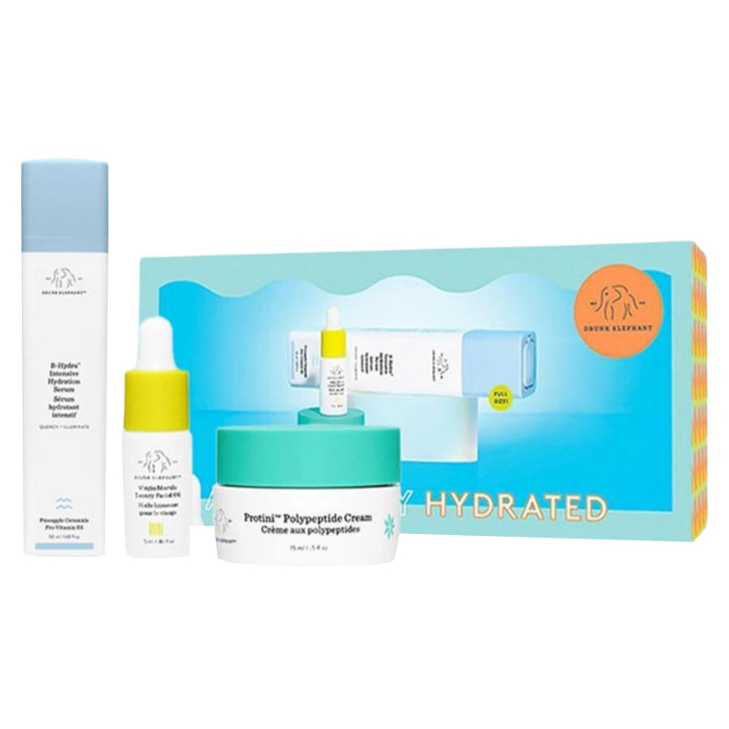 

Увлажняющий и подтягивающий набор для ухода за кожей восстанавливающий 50мл+15мл+5мл Drunk Elephant