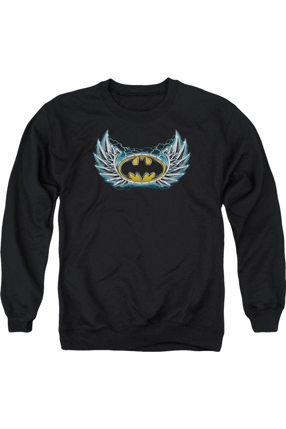 

Толстовка с круглым вырезом для взрослых с логотипом Batman Steel Wings Gildan, черный