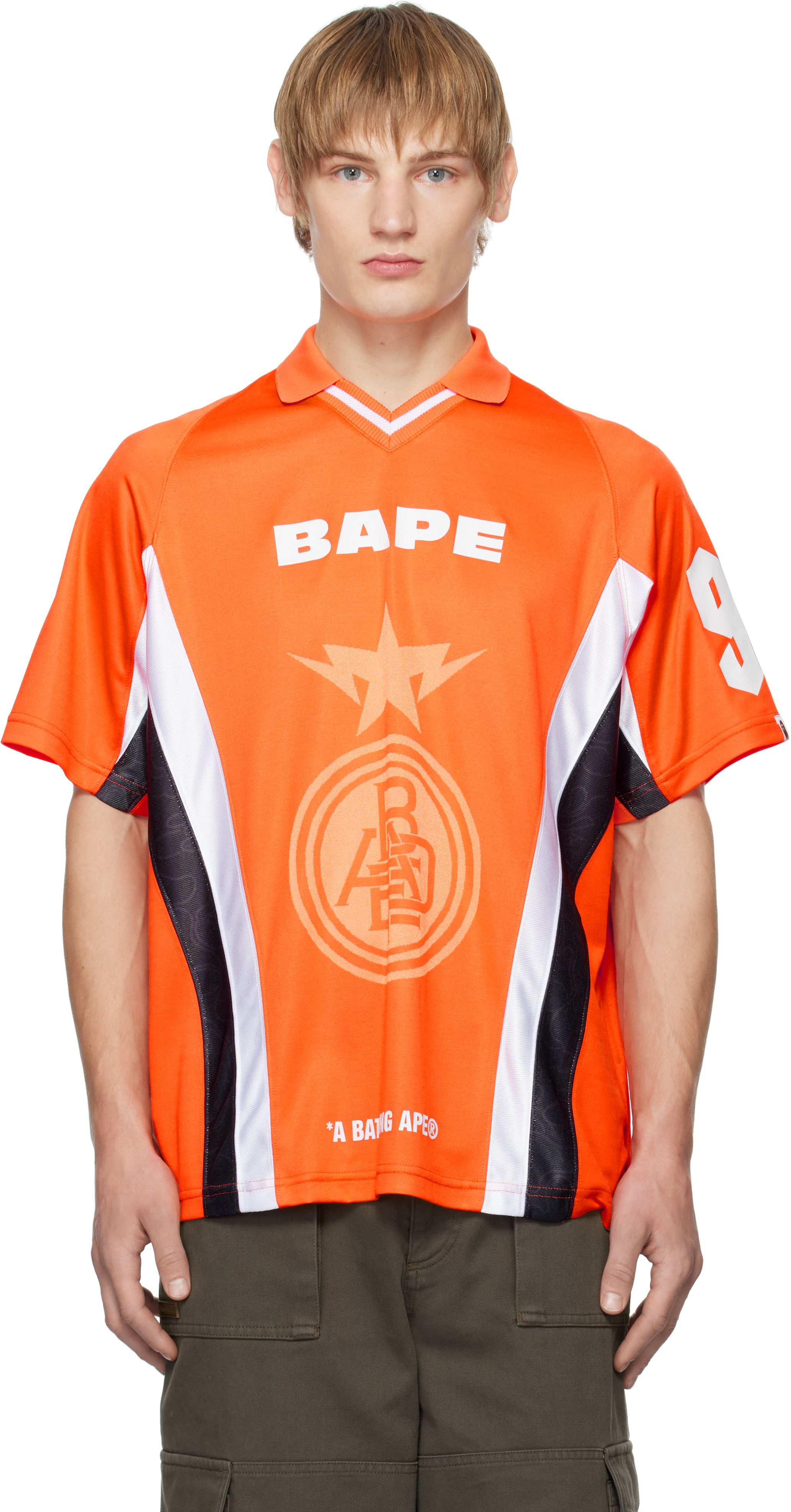 

Футболка футбольная с логотипом Multi BAPE, Orange