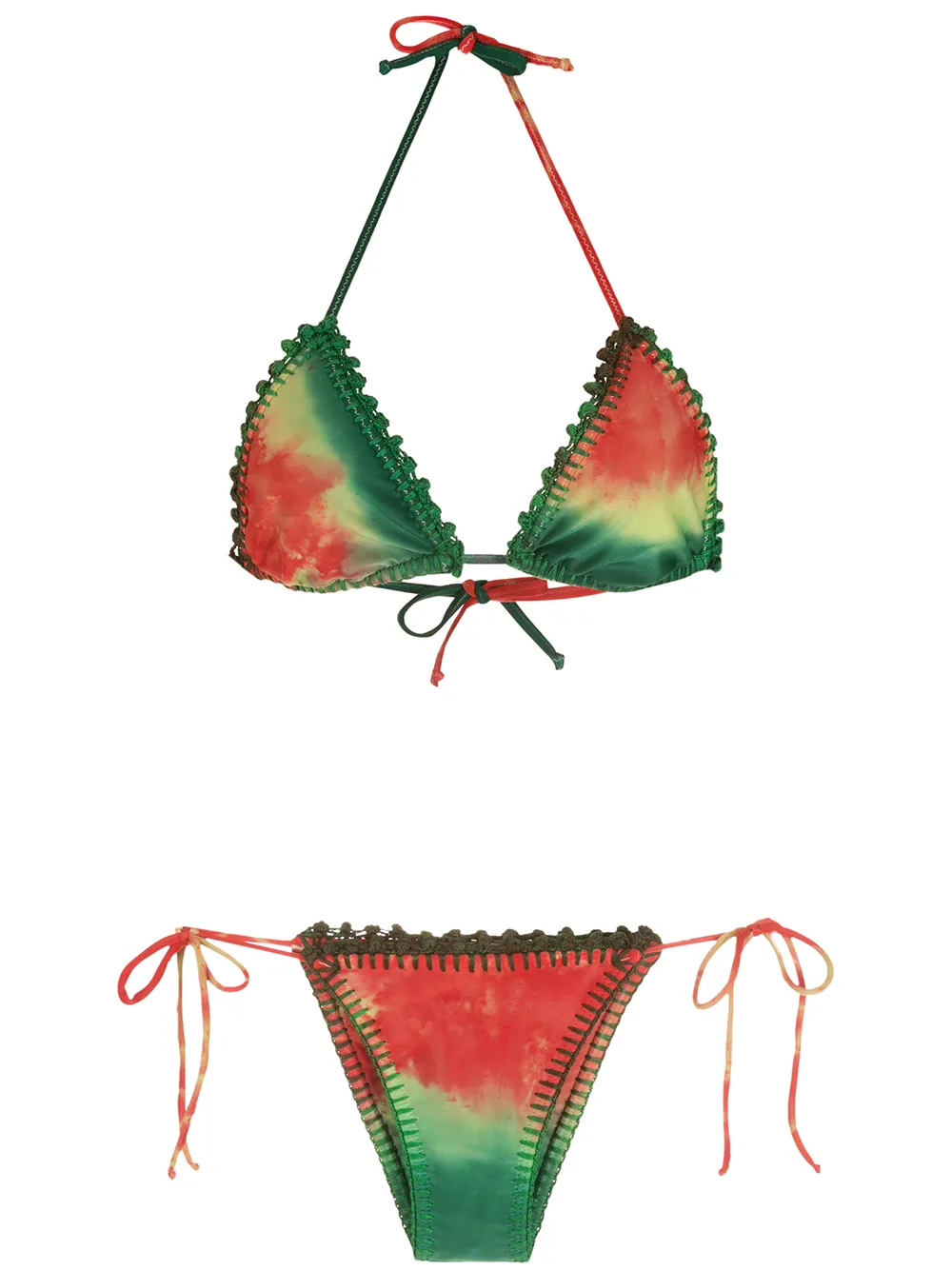 

Бикини Tie Dye с вышивкой Amir Slama, зеленый