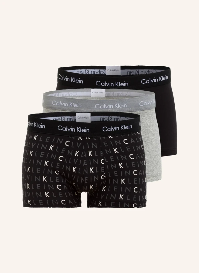 

Комплект из 3 боксёрских шорт cotton stretch Calvin Klein, черный