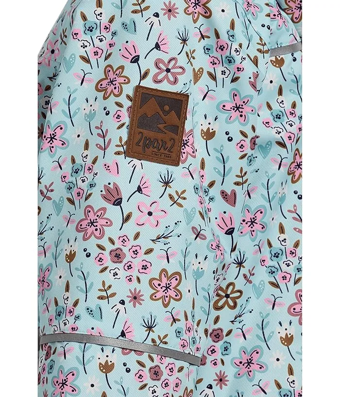 Куртка демисезонная Mid-Season Jacket Deux par Deux, Blue Mini Flower Print — фото 3