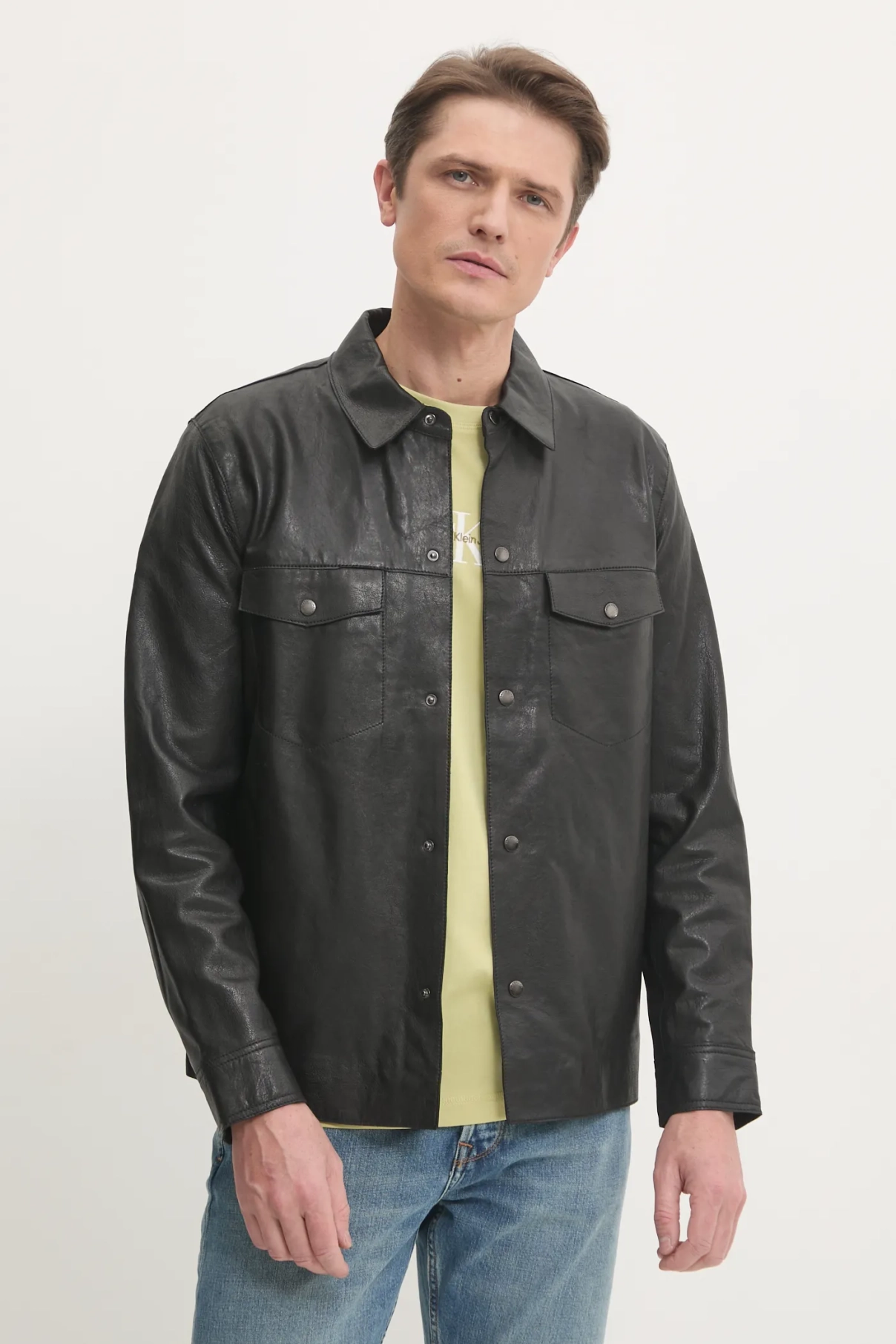 

MOORE V2 кожаная куртка Pepe Jeans, черный