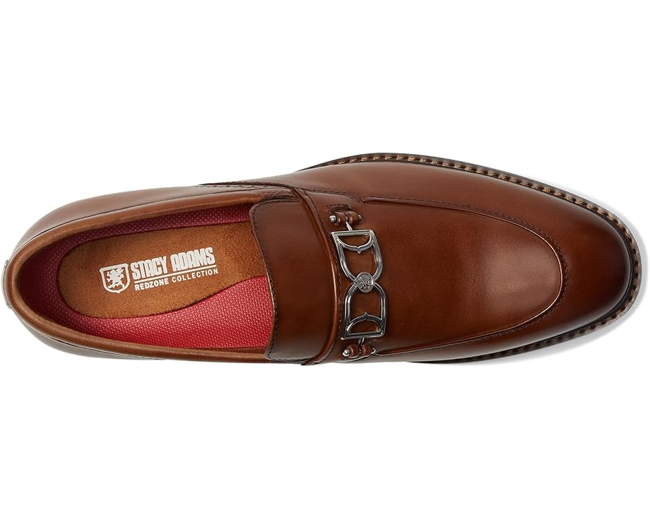 Мужские лоферы Stacy Adams Boyd Moc Toe Bit Slip-On, Brandy — фото 2