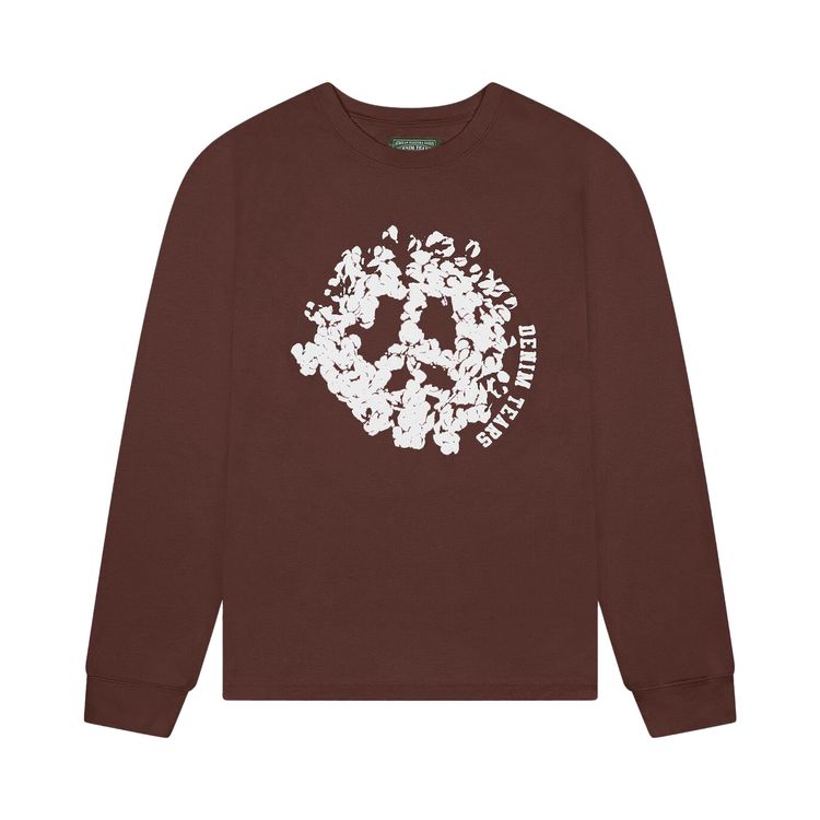 

Футболка Denim Tears Peace Wreath Long-Sleeve Tee 'Brown', коричневый