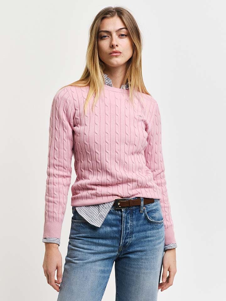 

Пуловер Gant Pullover, розовый